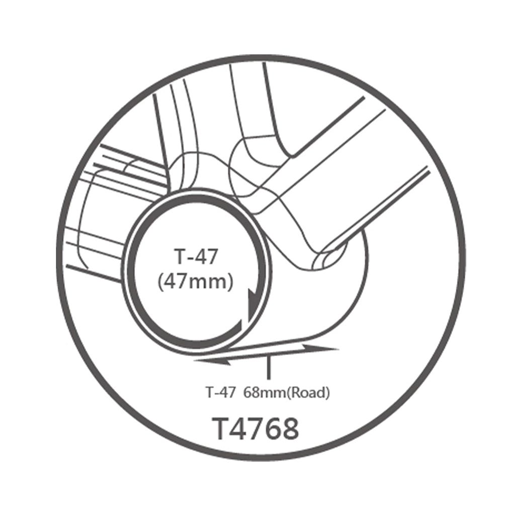 Tripeak T47 3 in 1 Road Bottom Bracket (Black) - Image 3