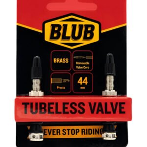 Blub Tubeless Valves Brass (Black/Silver)