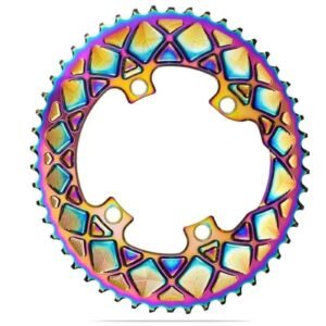 AbsoluteBlack Oval 10/11/12 Speed Chainring (Rainbow)