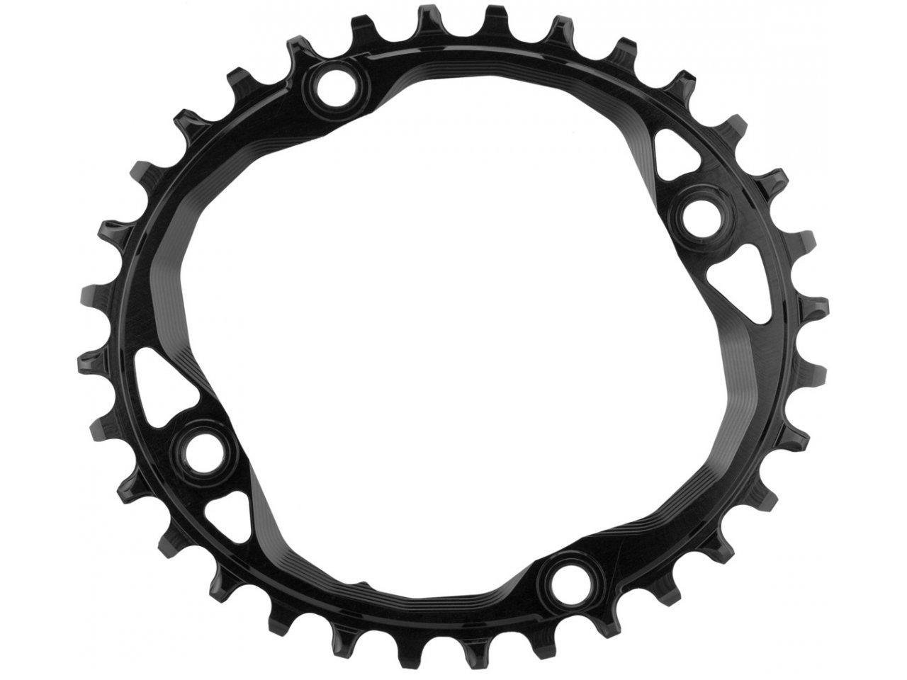 AbsoluteBlack Premium 1x 104 BCD Oval Chainring (Black) - Image 2