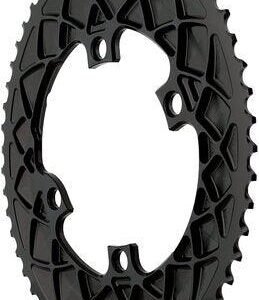 AbsoluteBlack Shimano 2x 110/4 Oval 10/11/12 Speed Chainring (Black)
