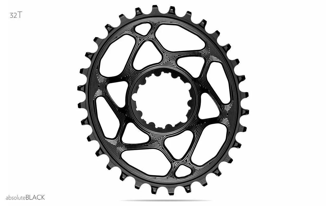 AbsoluteBlack Sram 1x GXP 9/10/11/12 Speed Chainring (Black) - Image 2