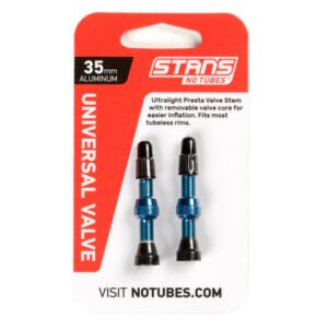 Stans NoTubes Universal Presta Valve Stem Pair (Blue)