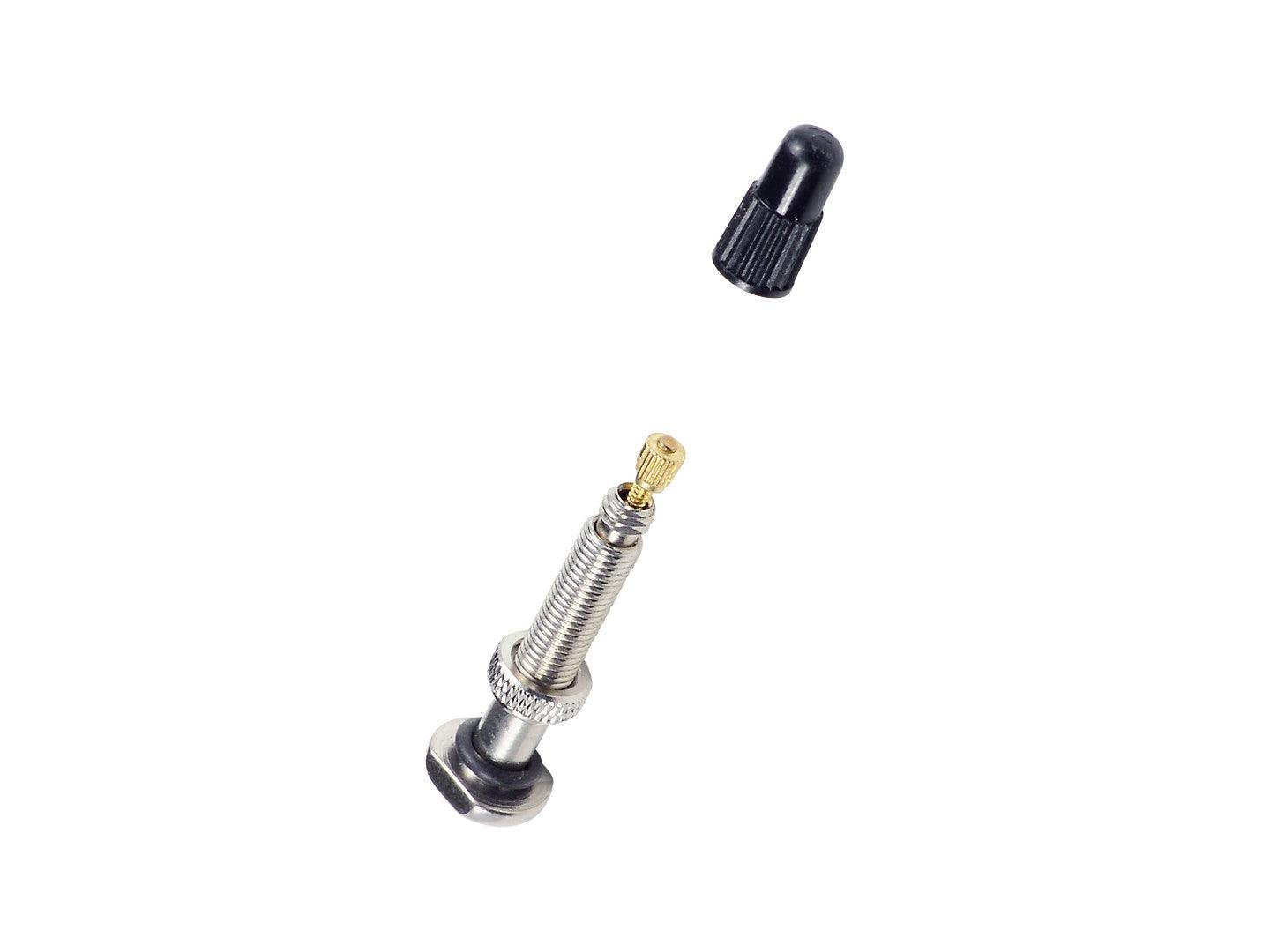 Bontrager Round Base TLR Valve Stem (Silver)