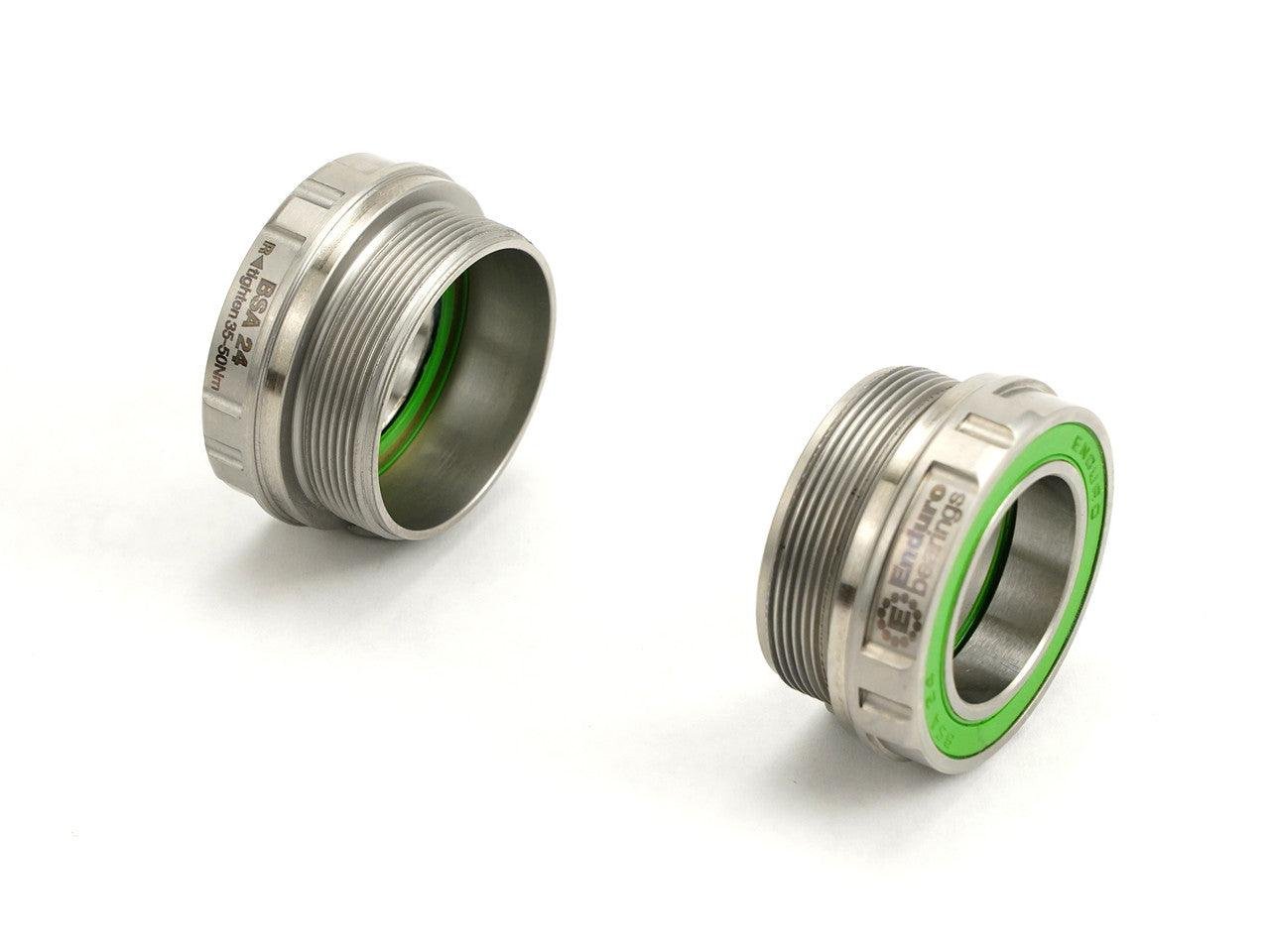 Enduro Maxhit BSA24 Bottom Bracket Bearing Kit (Silver)
