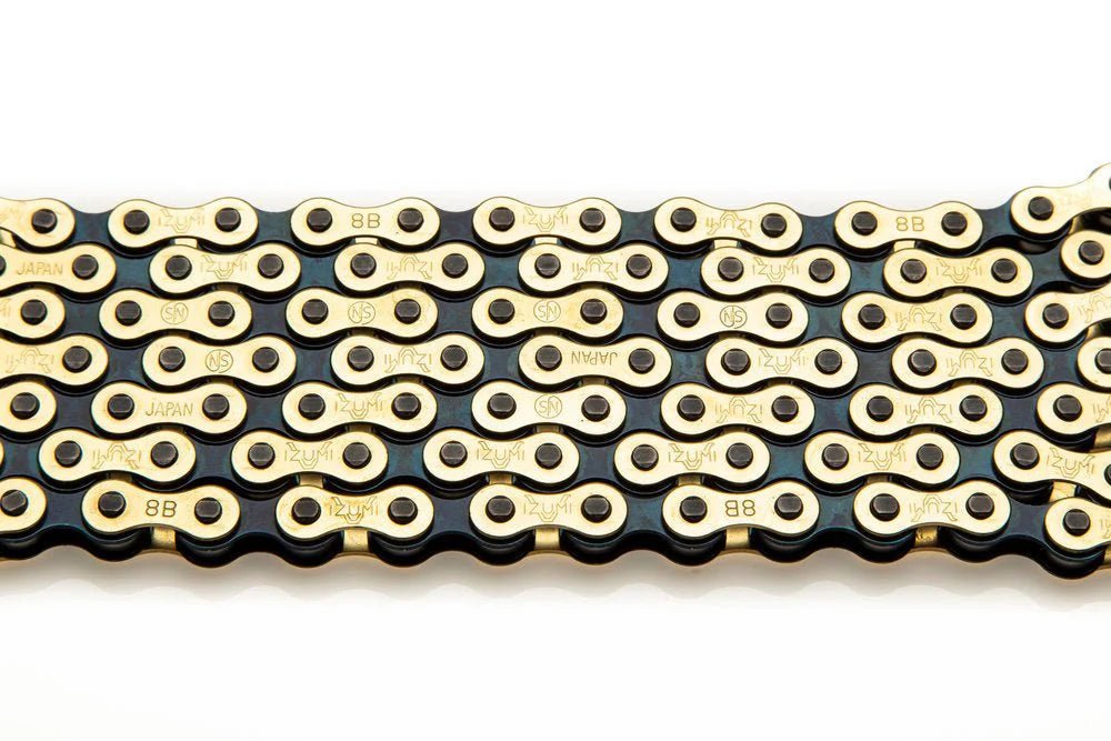 Izumi V Super Toughness 1/2x1/8 Single Speed Chain (Gold/Black) - Image 2