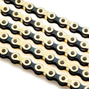 Izumi V Super Toughness 1/2x1/8  Single Speed Chain (Gold/Black)