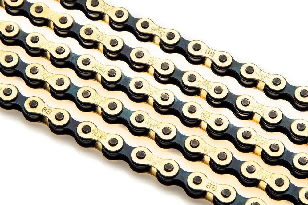 Izumi V Super Toughness 1/2x1/8 Single Speed Chain (Gold/Black)