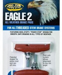 Kool Stop Eagle 2 Threaded Rubber Rim Brake Pads (Blue)