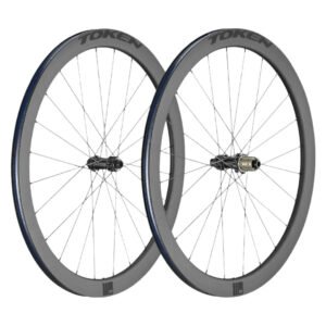 Token Resolute C45D Carbon Tubeless Ready Disc Brake Wheel - SRAM/Shimano (Black)
