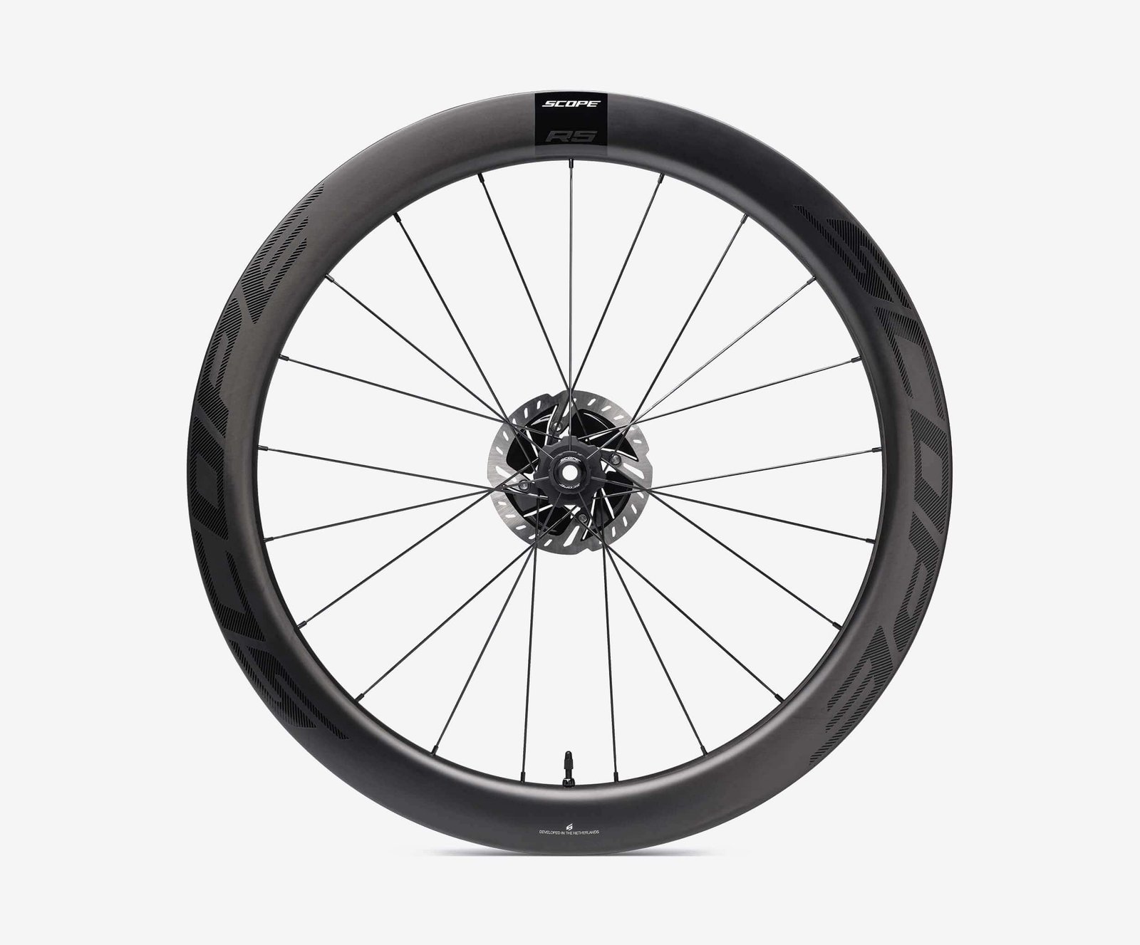 Scope R5 Carbon Tubeless Ready Disc Brake Wheel - Shimano (Black) - Image 2