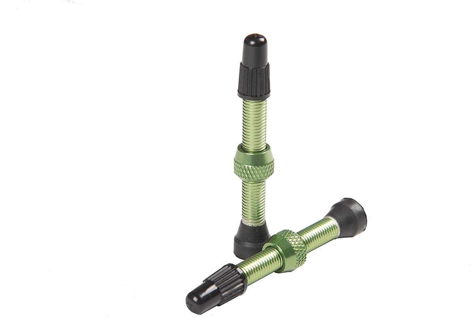 Stans NoTubes Universal Presta Valve Stem Pair (Green) - Image 3