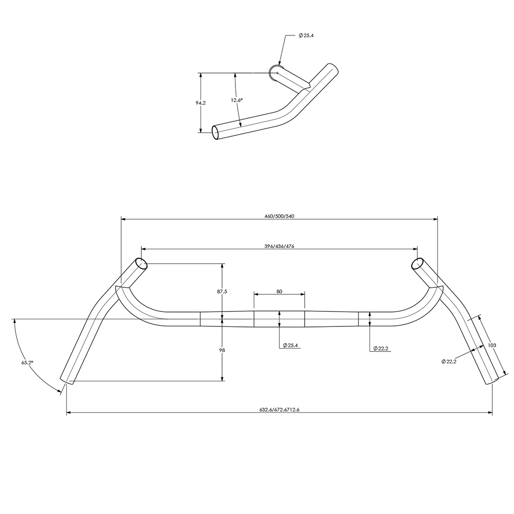 Surly Corner Bar Handlebar (Black) - Image 4