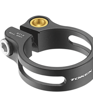 Token Super Lite Bolt On Seat Post Clamp (Black/Gold)