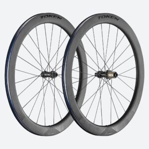 Token Ventous and Konax Pro Carbon Disc Brake Wheel- Shimano/Sram (Black/White Decal)