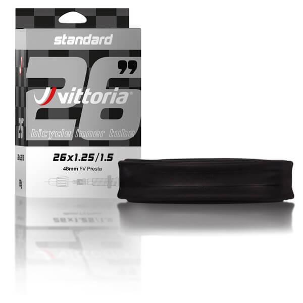 Vittoria Standard 26x1.25-1.5 48mm Schrader MTB Tube