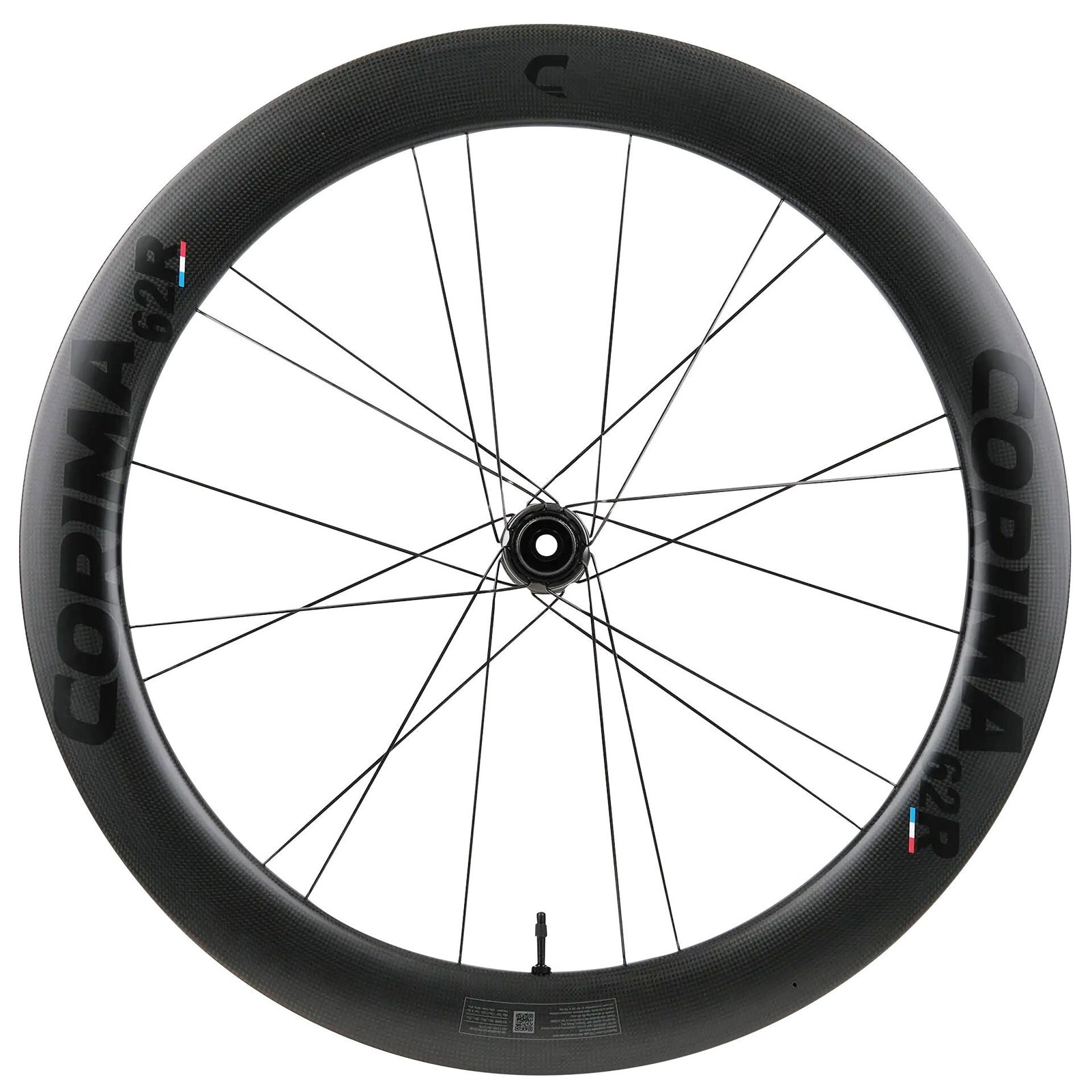 Corima 62R Carbon Tubeless Ready Disc Brake Wheel - Shimano (Mat Black) - Image 2